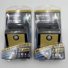 Lot Of 2 Bunker Hill Solar Powered Wall Mount Security Light Motion Activated New. Price: $34.50.