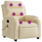 Massage Recliner Wingback Reclining Armchair For Elderly Fabric Vidaxl New. Price: $347.99.