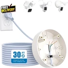 Plug-in Mount For Floodlight Cam 30FT Weatherproof Power Cable Cord Kit New. Price: $35.99.
