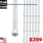 8' Single Pin FA8 Shop Light 8FT Led Tube Rotatable Ballast Bypass 144W New. Price: $399.77.