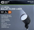 Commercial Electric Led Bullet Flood Light 1500 Lm 12W Bronze Soft White Wet New. Price: $29.00.