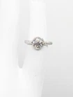 Antique 1920S $2400 .50CT Vs Old Euro Diamond Platinum Halo Wedding Ring Pre-owned. Price: $495.00.
