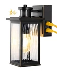 Edishine 11.8 In. Black Motion Sensing Dusk To Dawn Outdoor Hardwired Wall Light New. Price: $59.00.