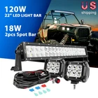 Nilight 120W 22INCH Led Bar 2PCS Spot Work Lights Pods For Off-road 4WD 4" New. Price: $75.69.