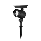 Solar Powered Black Led Landscape Spot Light, 60 Lumens New. Price: $12.89.