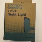 Handy Solutions Led Night Light 2 Pack Auto Sensor Plug In New. Price: $6.99.