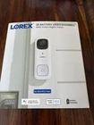 Lorex 2K Battery Video Doorbell Color Night Vision Way Talk (white) Open. Price: $99.00.