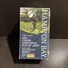 New Open Box Hampton Bay 390 Lumen Black Adjustable Led Outdoor Flood Light. Price: $19.49.