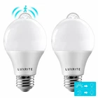 Luxrite A19 Led Motion Sensor Light Bulb Dusk To Dawn 5000K Bright White 2-PACK New. Price: $16.49.