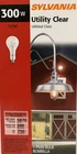 Sylvania 300 Clear Indoor/outdoor PS30 Utility Light W/standard Medium Base New. Price: $9.99.