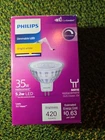 1- Philips 423780 10-WATT (35-WATT) MR16 Led Dimmable Indoor Light Bulb BX162C New. Price: $9.99.
