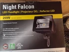 Eaton Night Falcon Led Floodlight, NFFLD-S-C70-KNC-UNV, 120-277V, 2500LM New. Price: $79.00.