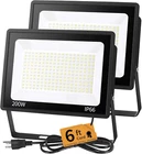200W Led Flood 24000LM, Waterproof Security Lights, Pack New. Price: $93.99.