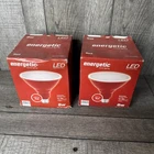 (2) Energetic Red Led Watt PAR38 Indoor & Outdoor Christmas Light Bulb New. Price: $11.23.