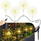 Anordsem Solar Fireworks Lights Outdoor: 4 Pack (wired In Series), Warm White New. Price: $46.87.