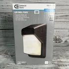 Commercial Electric 200W Equivalent Integrated Led Bronze Outdoor Wall Pack New. Price: $34.99.