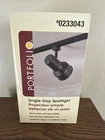 Portfolio Single Track Fixture Black Spotlight 0233043 Adjustable New. Price: $14.99.