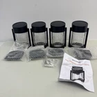 Pevoros 4 Pack Solar Fence Lights Outdoor Crackled Glass Warm Open. Price: $19.77.