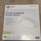 Commercial Electric Led Color Changing Flush Mount White 10IN 11IN Dimmable New. Price: $20.00.