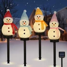 Lewondr Snowman Christmas Decorations Lights, 4PCS Solar Lighted With... New. Price: $33.11.