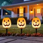 Northlight Jack-o-lantern Shaped Halloween Pathway Markers 3.75FT Black Wire New. Price: $39.05.