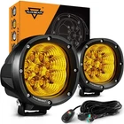 Auxbeam P4 Series Amber Round Fog Lamps 4-INCH 90W Flood Light Pods Yellow ... New. Price: $131.59.