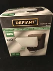 Defiant 180-DEGREE Battery Motion Sensor Outdoor Integrated Led Flood Light New. Price: $28.25.
