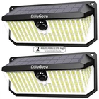 Dijiugoya Solar Security Lights Outdoor, 4000LM 466LEDS- 2PACK, Black New. Price: $41.22.