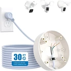 Plug-in Power Kit With 30FT Weatherproof Cable And Box For Floodlight Cams New. Price: $31.85.