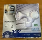 Secure Home 240-DEGREE Hardwired Halogen 2-HEAD Motion-activated Flood Light New. Price: $24.99.