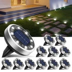 12 Pack Solar Ground Lights Outdoor, 8 Led Disc For New. Price: $59.66.