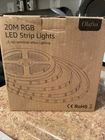 20M Rgb Led Strip Lights With Remote - Olafus Open Box New. Price: $18.00.