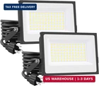 Onforu 80W Flood Lights OUTDOOR,8000LM Bright Led Work With Plug,daylight New. Price: $47.11.