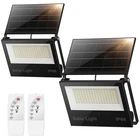 Ollcuz Solar Flood Lights Outdoor With Motion Sensor, 300W IP66 Black New. Price: $25.46.