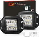 Bunker Indust 2PCS 5'' Flush Mount Led Work Light Bar Rear Bumper Pods 3-ROW New. Price: $25.99.