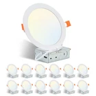 12 Pack 6 Inch 5CCT Led Recessed Ceiling Dimmable Panel Light With Junction Box New. Price: $62.39.