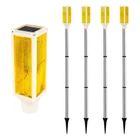 Aolyty Solar Lights Outdoor, Waterproof Driveway Markers Reflective, Yellow New. Price: $42.29.