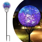 Solar Outdoor Garden Lights Decorative Mosaic Stakes Gazing Ball Water... New. Price: $58.05.