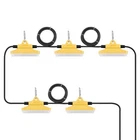 Ft. Ge Construction String Lights 75W 7500LM 5PCS 5000-5500K With Hooks Open. Price: $35.99.