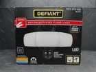Defiant Maxdetect 240 Black Motion Sensing Wired Outdoor 3-HEAD Led Flood Light Used. Price: $44.99.