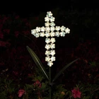Joyathome Solar Cross Garden Stake Outdoor Lights, 40 Inch Warm White New. Price: $40.99.