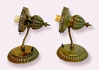 Vintage Lot Of 2 Mid Century John Virden Brass Wall Sconces Light Fixture. Price: $339.99.