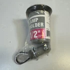 Commercial Electric Led Metal Lamp Holder 1/2" Threaded Stem Gray New. Price: $15.00.