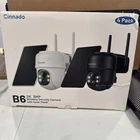 2K 3MP Wireless Security Camera System 4 Pack Solar Outdoor Cinnado - B6 (white) New. Price: $70.00.