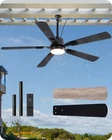 Edishine 52" Outdoor Ceiling Fan With Light, 5200 Cfm, 3CCT, App/remote Control New. Price: $119.99.