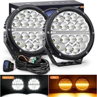 Nilight Led Offroad Driving Lights With Amber Drl 7 Inch Round 90W IP68 Combo New. Price: $189.99.