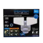Enbrighten 240-DEGREE 2480 Lumen Outdoor Led Motion Security Flood Light White New. Price: $48.95.