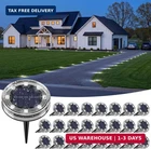 Vighep 24 Pack Solar Ground Lights, 2.8 Inch Flat Outdoor Waterproof New. Price: $83.32.