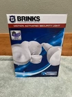 Brinks Outdoor Motion Activated 2-LIGHT Security Flood 180 Degree White #7141W New. Price: $19.99.