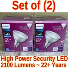 $52 Philips Led 20W PAR38 Dimmable Security Flood Light 2100 Lumen 250W 5000K New. Price: $27.97.
